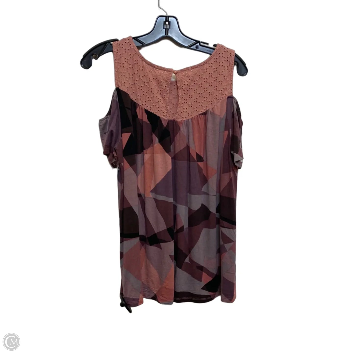 Top Short Sleeve By Torrid In Pink & Purple, Size: L