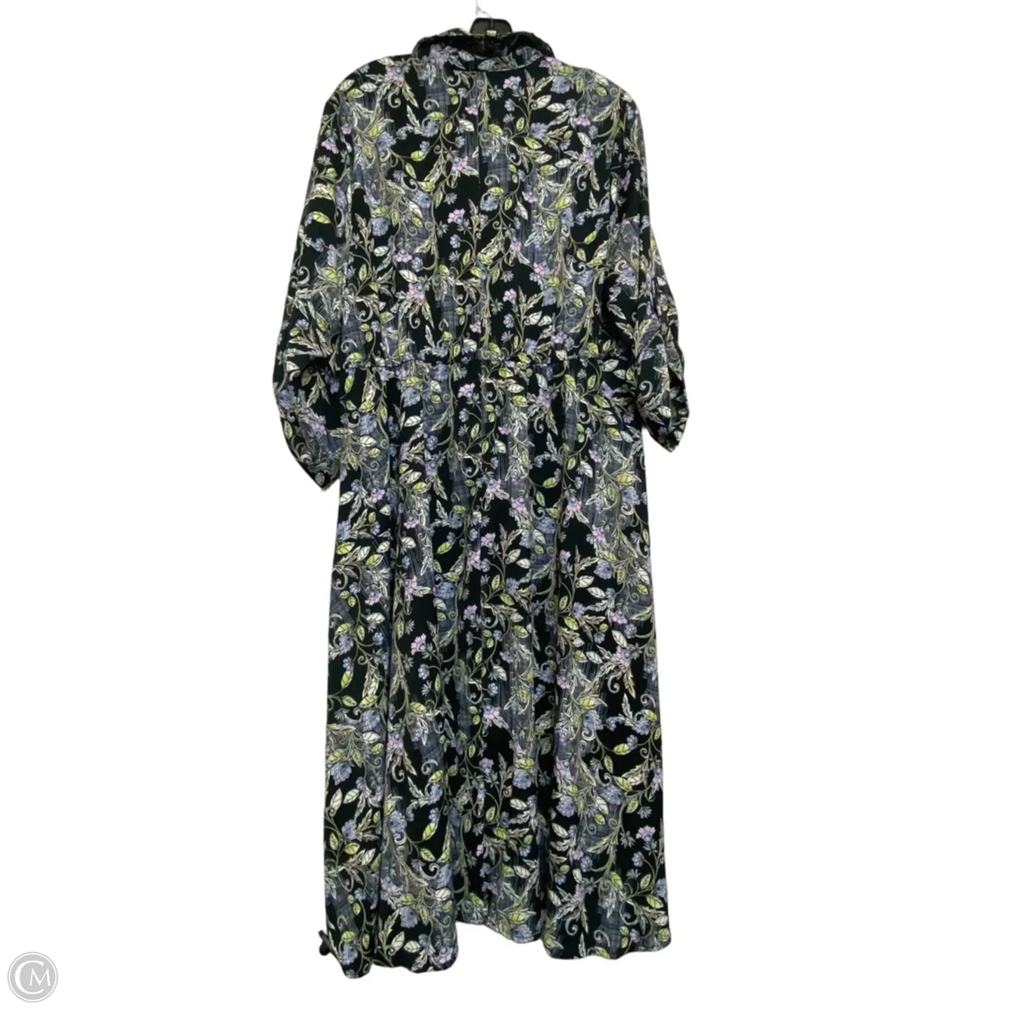 Dress Casual Midi By Torrid In Black & Green, Size: 2x