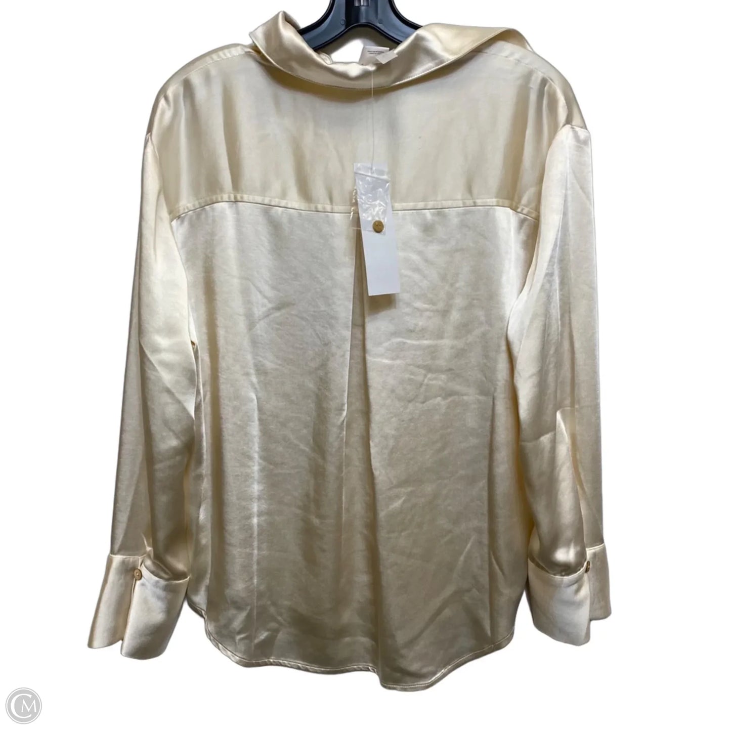 Blouse Long Sleeve By Wynne Layers In Cream, Size: Xs