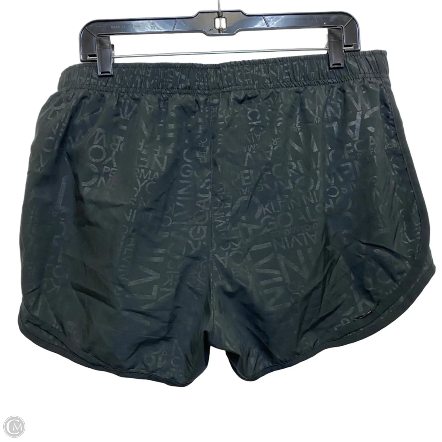 Athletic Shorts By Calvin Klein In Black, Size: L
