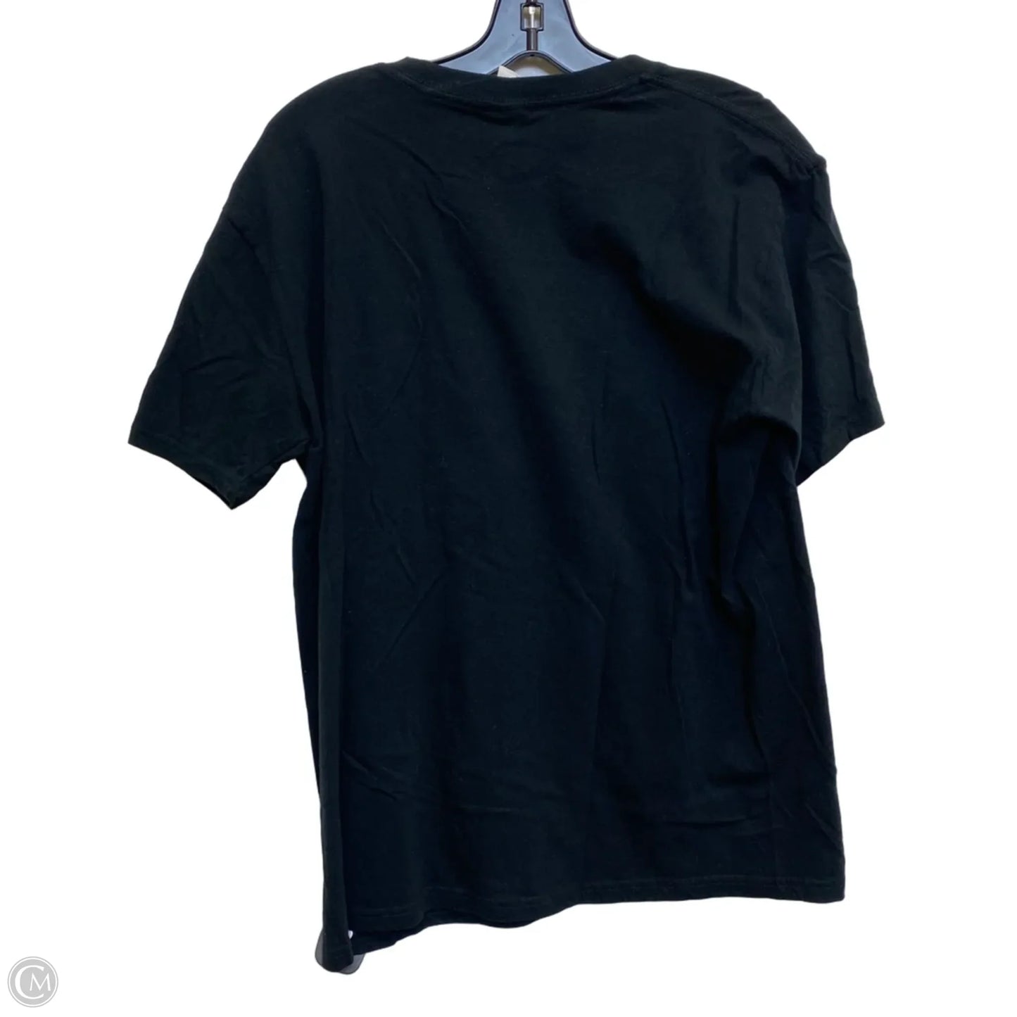 Top Short Sleeve By Clothes Mentor In Black, Size: L