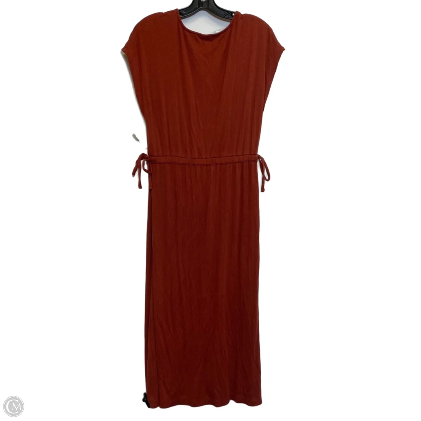 Dress Casual Midi By Old Navy In Orange, Size: L