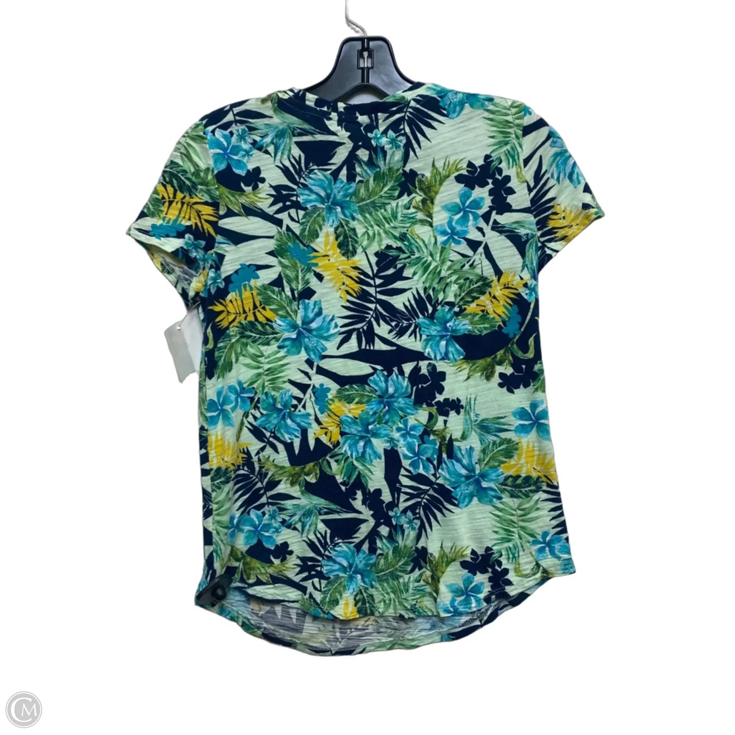 Top Short Sleeve Basic By Dept 222 In Blue & Green, Size: S