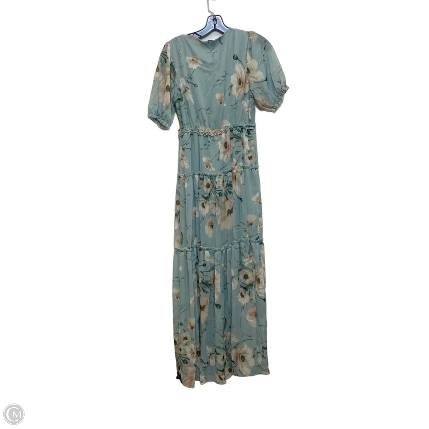 Dress Casual Maxi By Baltic Born In Cream & Green, Size: S
