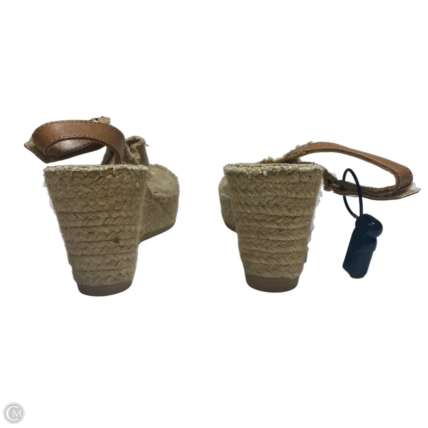 Sandals Heels Wedge By Toni Pons In Tan, Size: 6.5