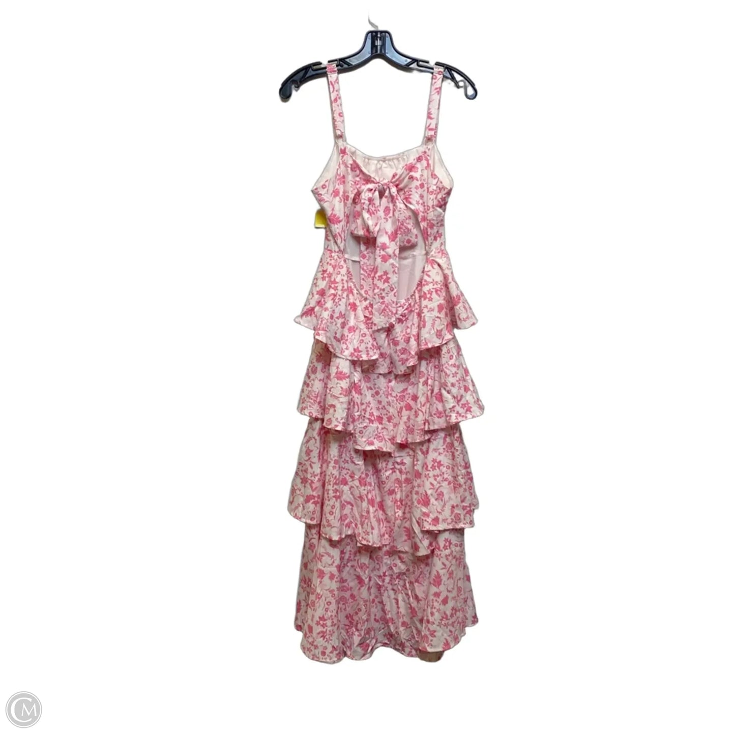 Dress Casual Maxi By Wenrine In Pink & White, Size: L