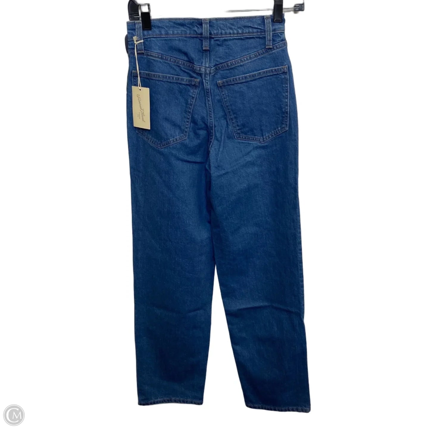 Jeans Straight By Universal Thread In Blue Denim, Size: Xxs