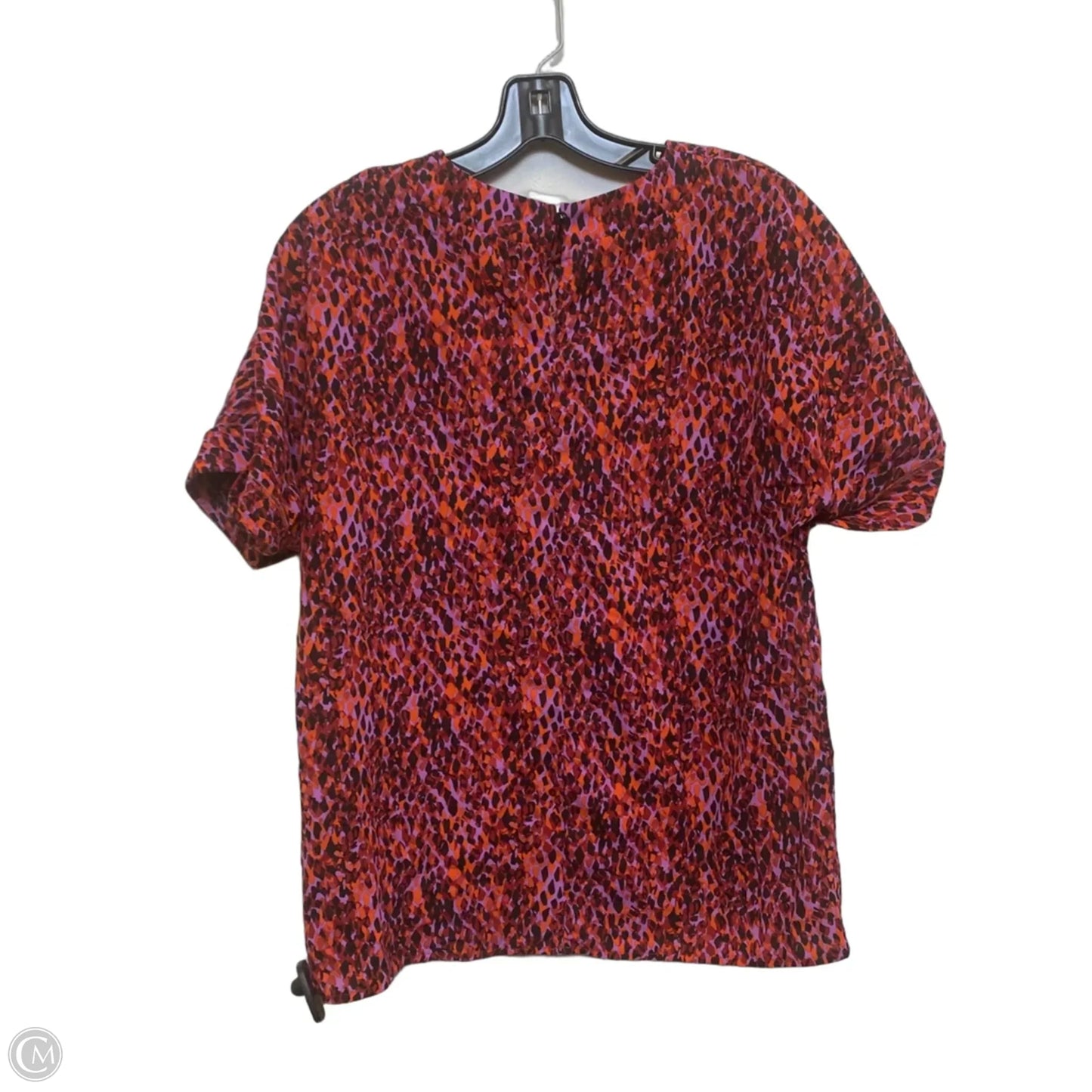 Top Short Sleeve By Shein In Purple & Red, Size: S
