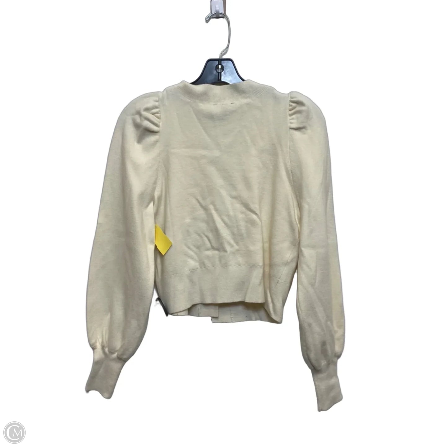 Sweater Cardigan By Express In Cream, Size: Xs