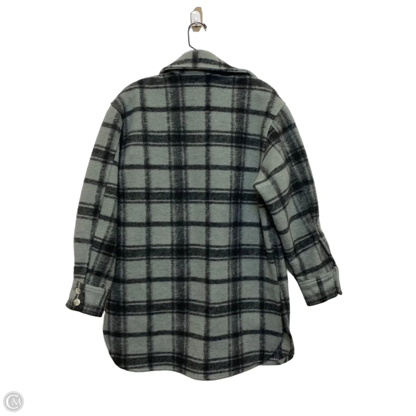 Jacket Shirt By H&m In Grey, Size: Xs