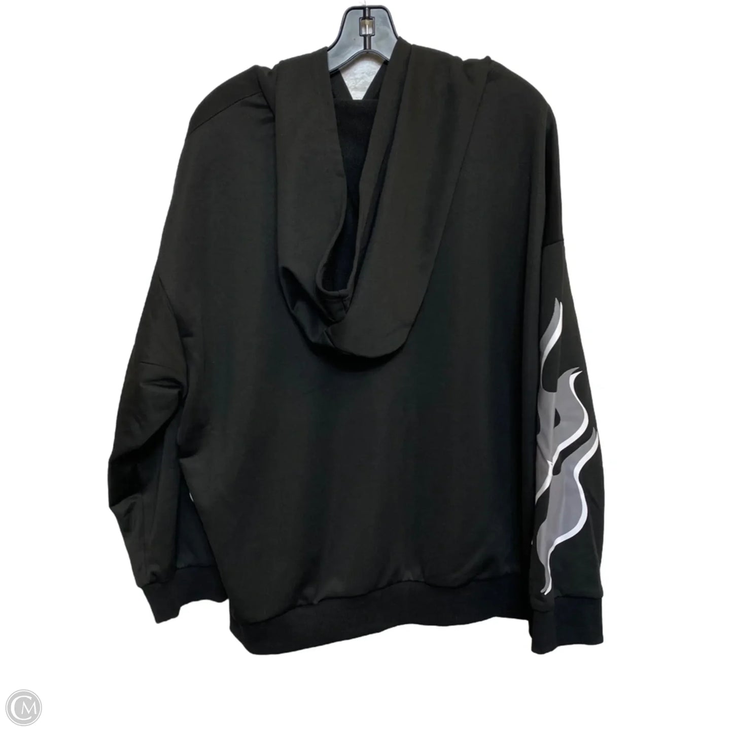 Sweatshirt Hoodie By Shein In Black, Size: 3x