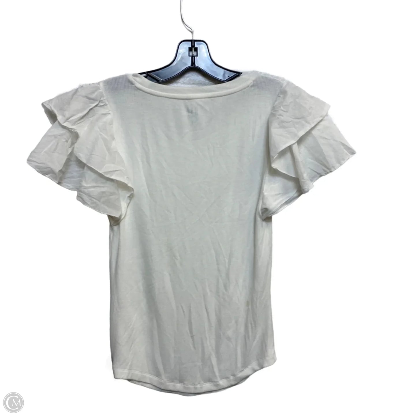 Top Short Sleeve By Gap In White, Size: S