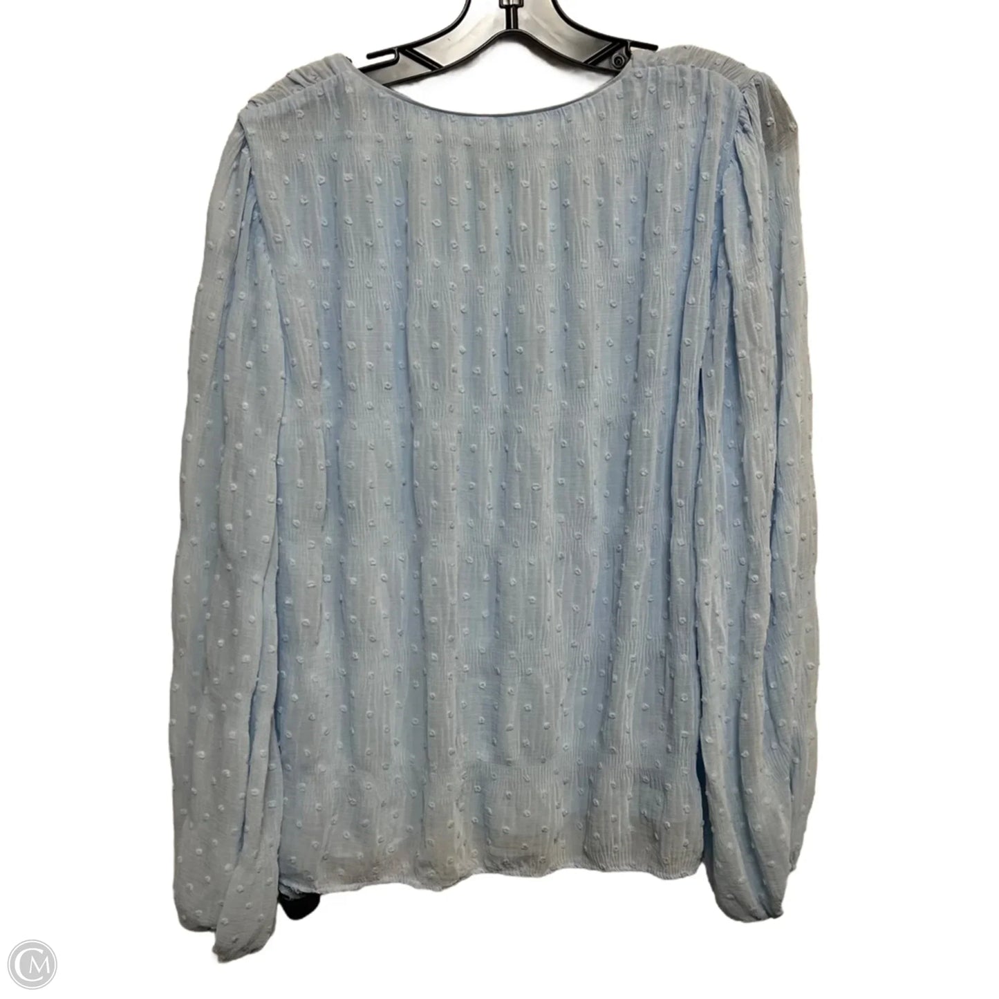 Top Long Sleeve By White House Black Market In Blue, Size: M