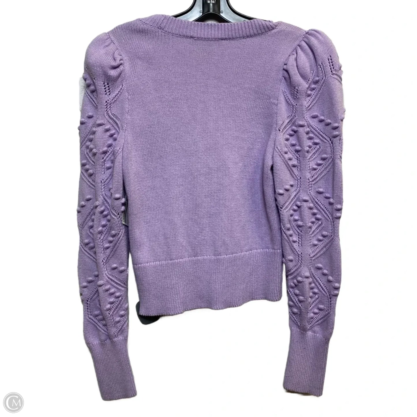 Cardigan By Express In Purple, Size: S