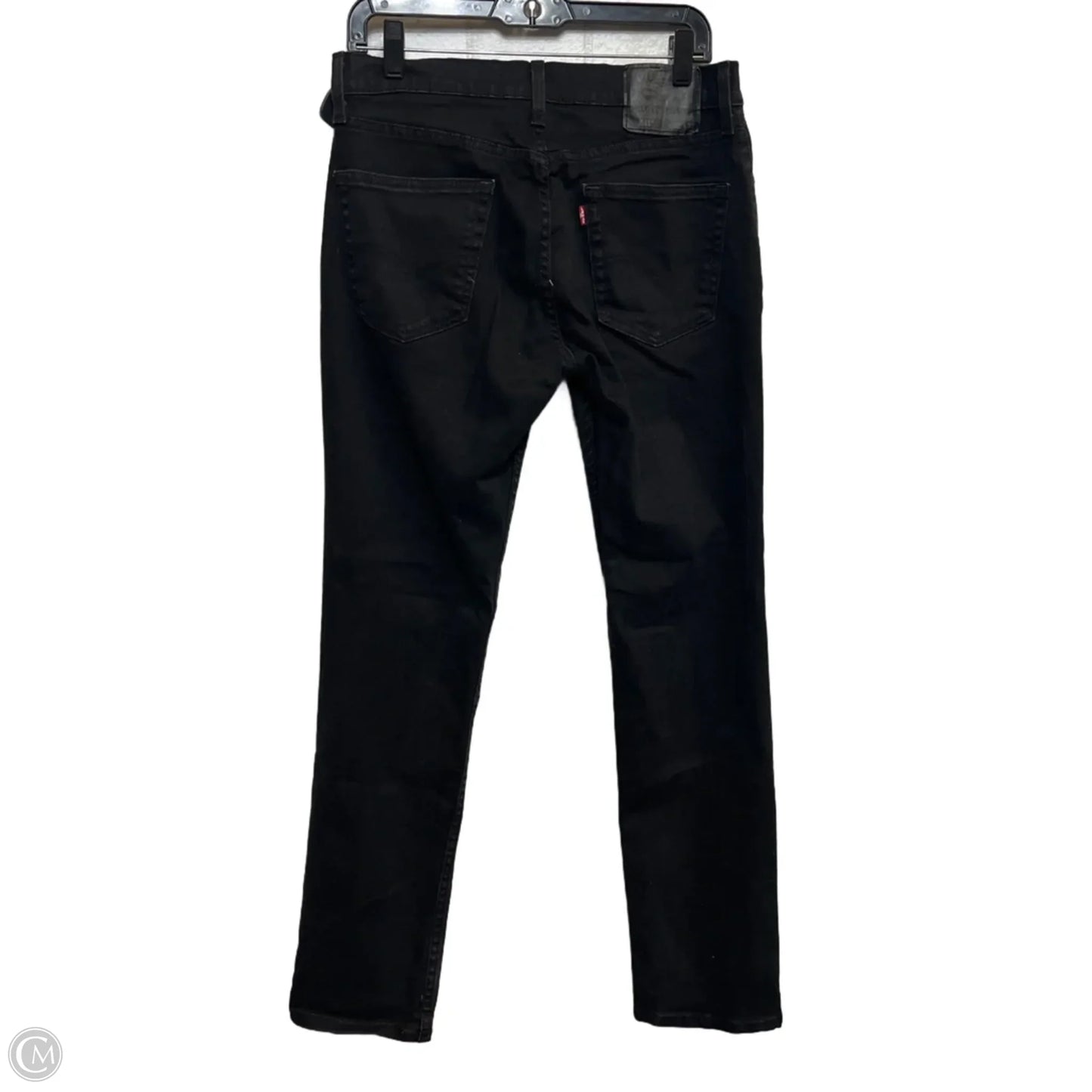 Jeans Straight By Levis In Black, Size: 14