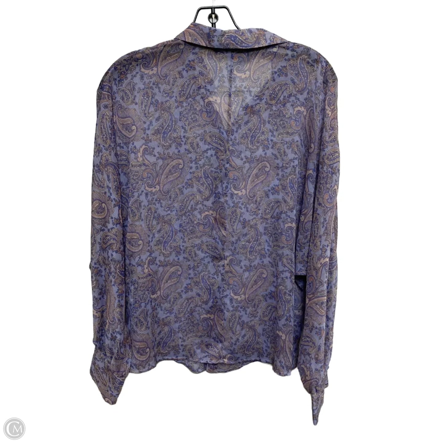 Top Long Sleeve By Zara In Purple, Size: L
