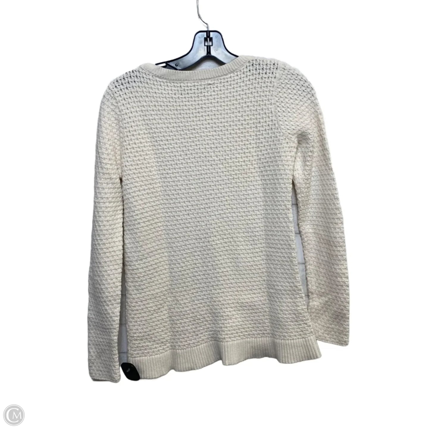 Top Long Sleeve By Loft In Cream, Size: Xs