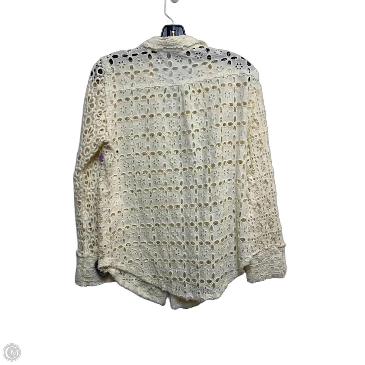 Top Long Sleeve By Free People In Cream, Size: S