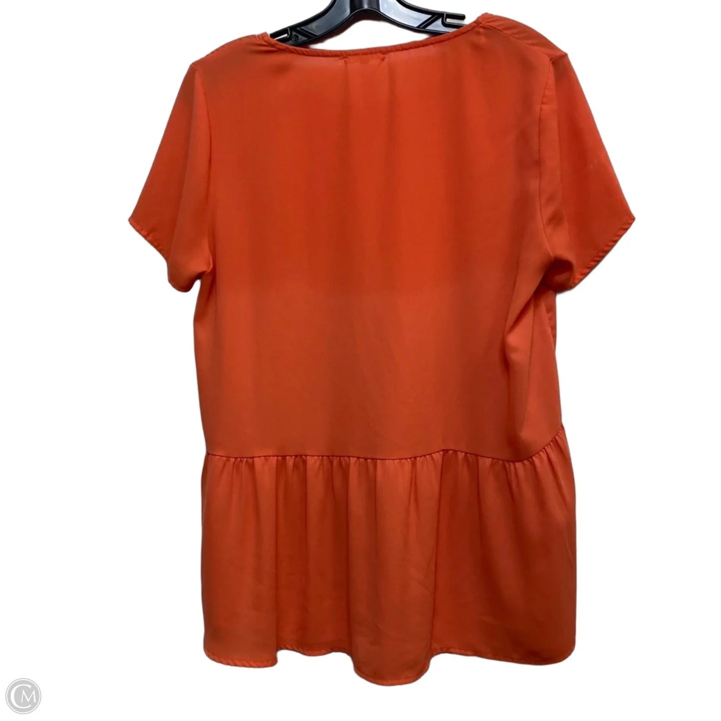 Top Short Sleeve By Pleione In Orange, Size: M