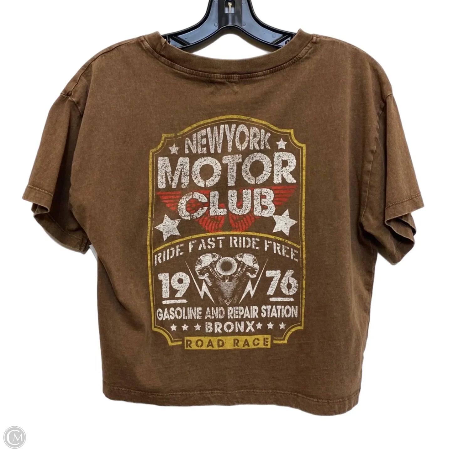 Top Short Sleeve By Urban Nations In Brown, Size: Xs