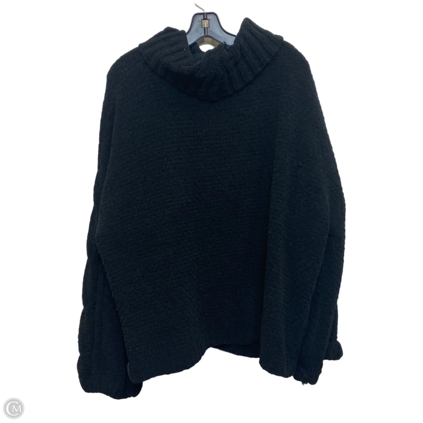 Sweater By Seven 7 In Black, Size: Xxl