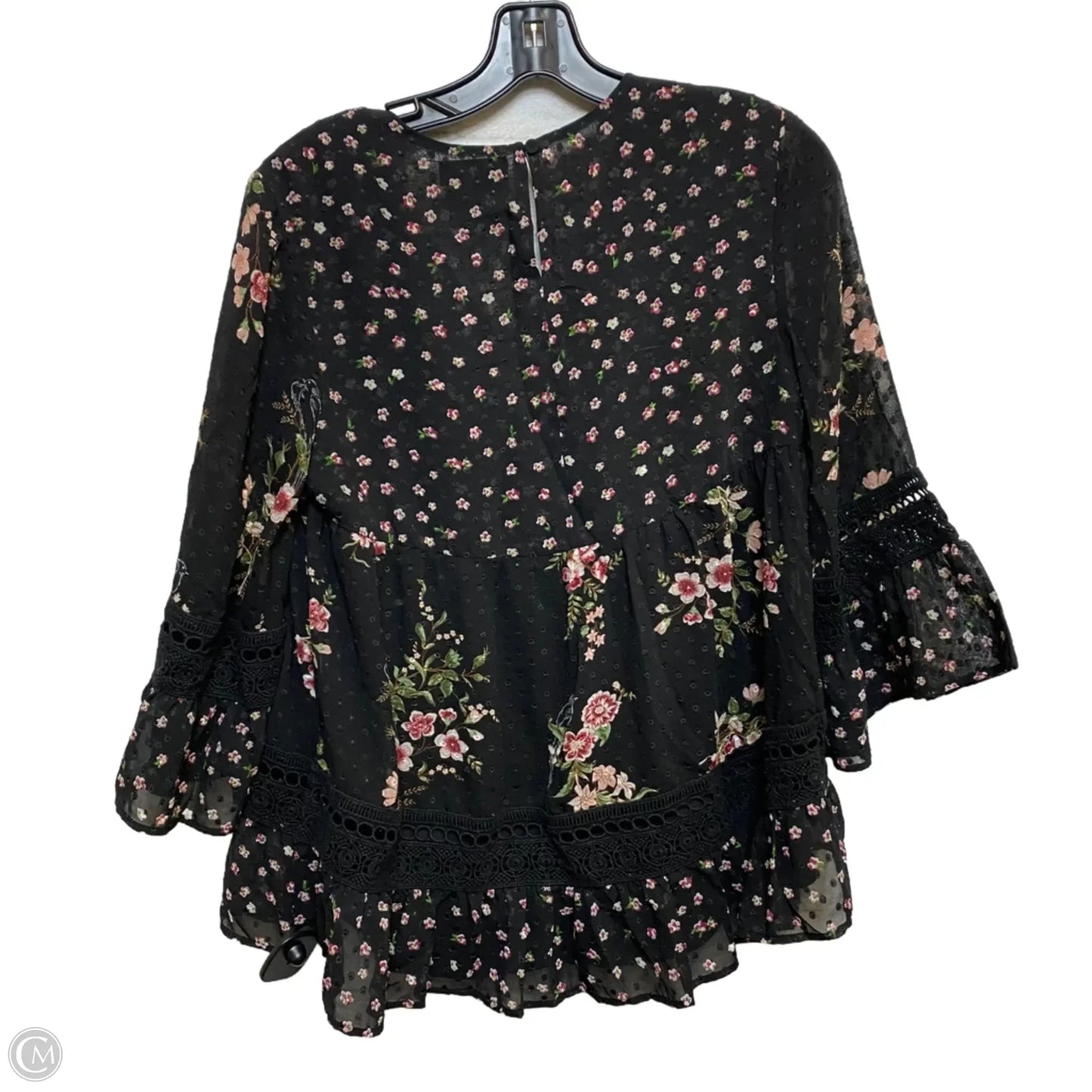 Top 3/4 Sleeve By Maeve In Black, Size: Xs