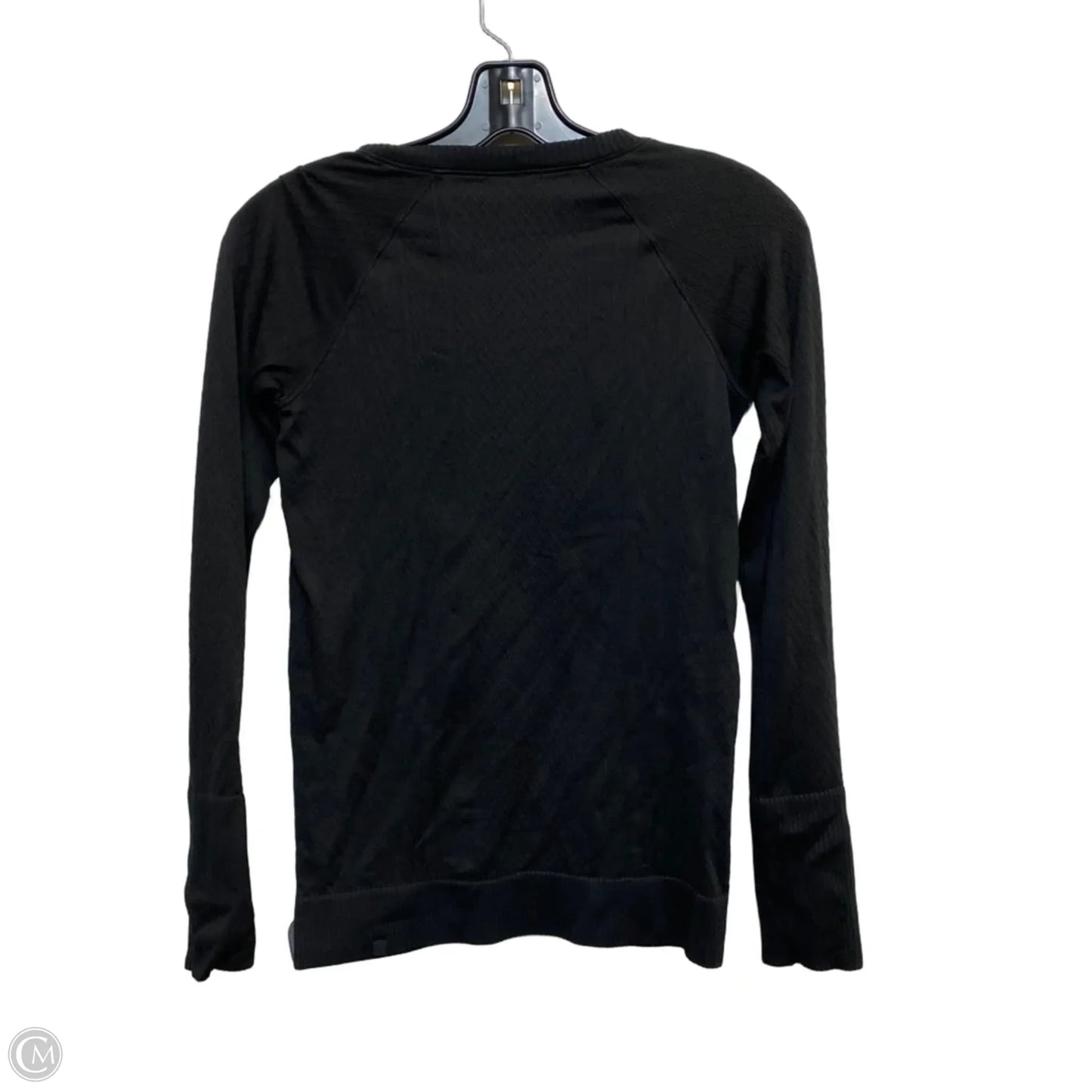 Athletic Top Long Sleeve Crewneck Designer By Lululemon In Black, Size: Xs