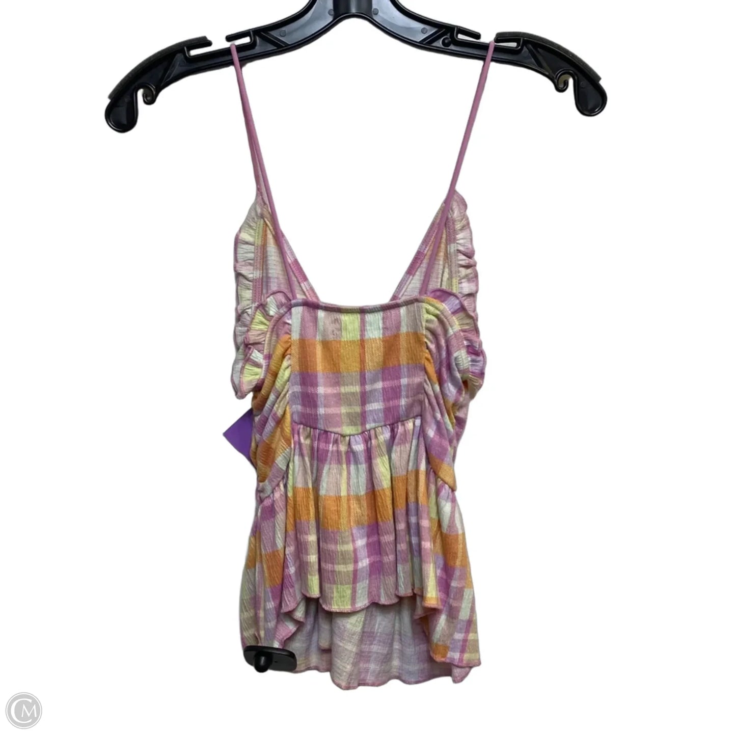 Top Sleeveless By Urban Outfitters In Orange & Pink, Size: M