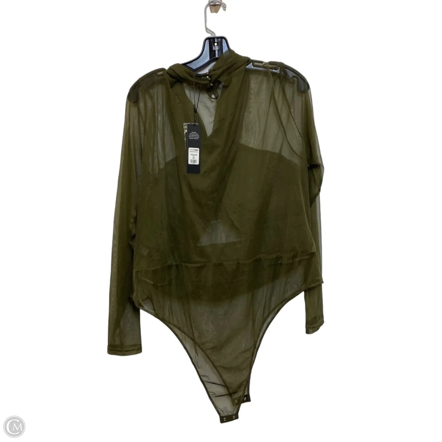Bodysuit By Fashion Nova In Green, Size: 3x