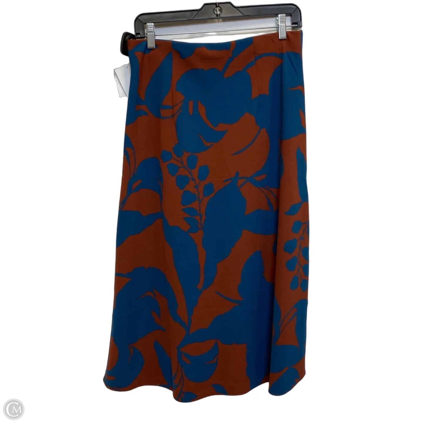 Skirt Maxi By Loft In Blue & Brown, Size: Mp