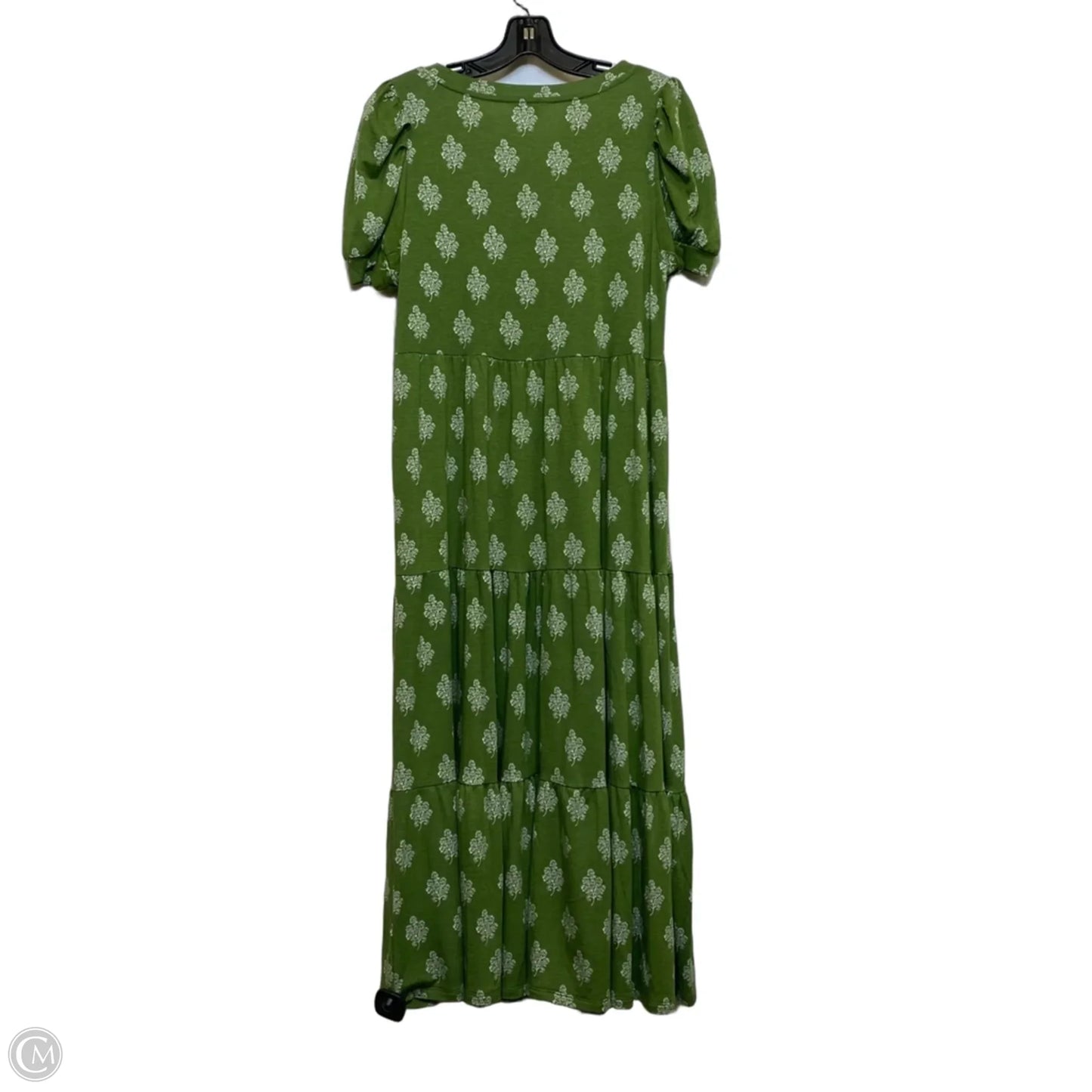 Dress Casual Maxi By Crown And Ivy In Green & White, Size: M