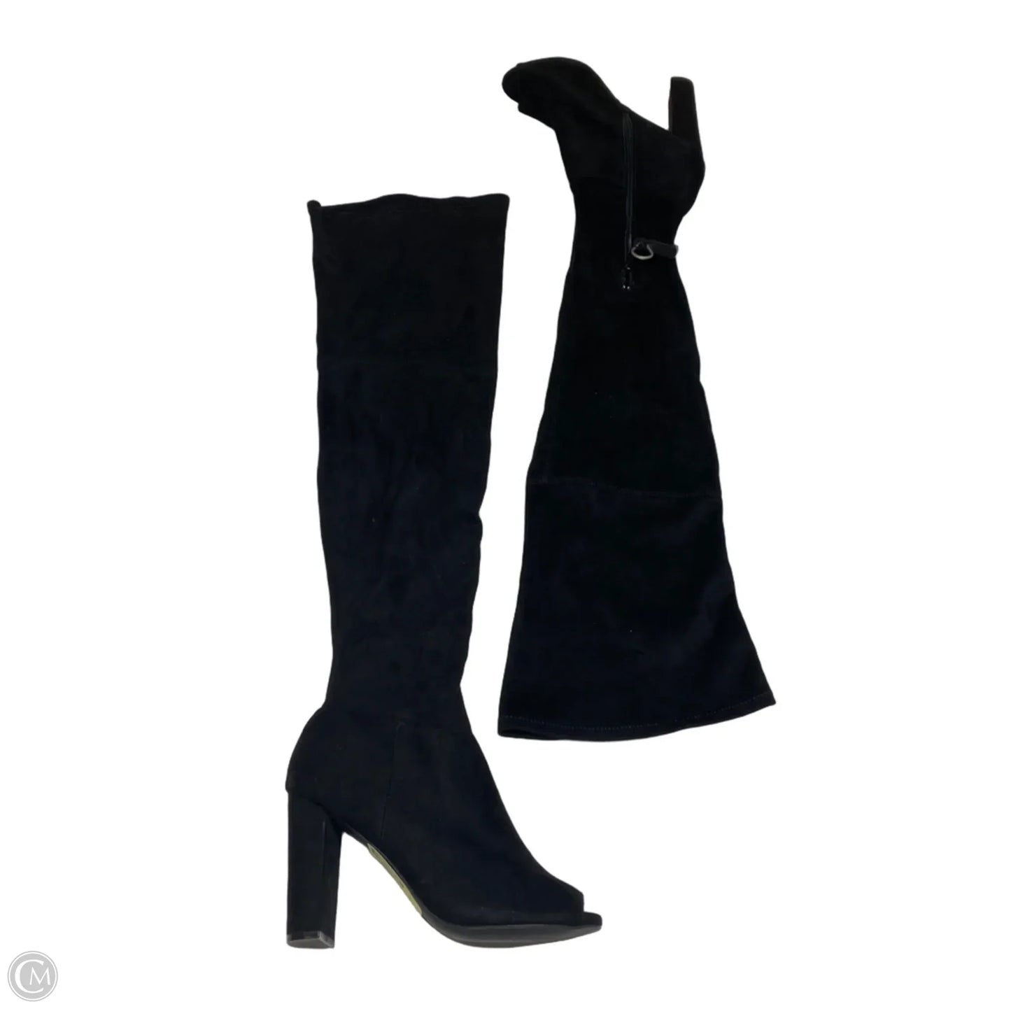 Boots Knee Heels By Wild Diva In Black, Size: 6.5