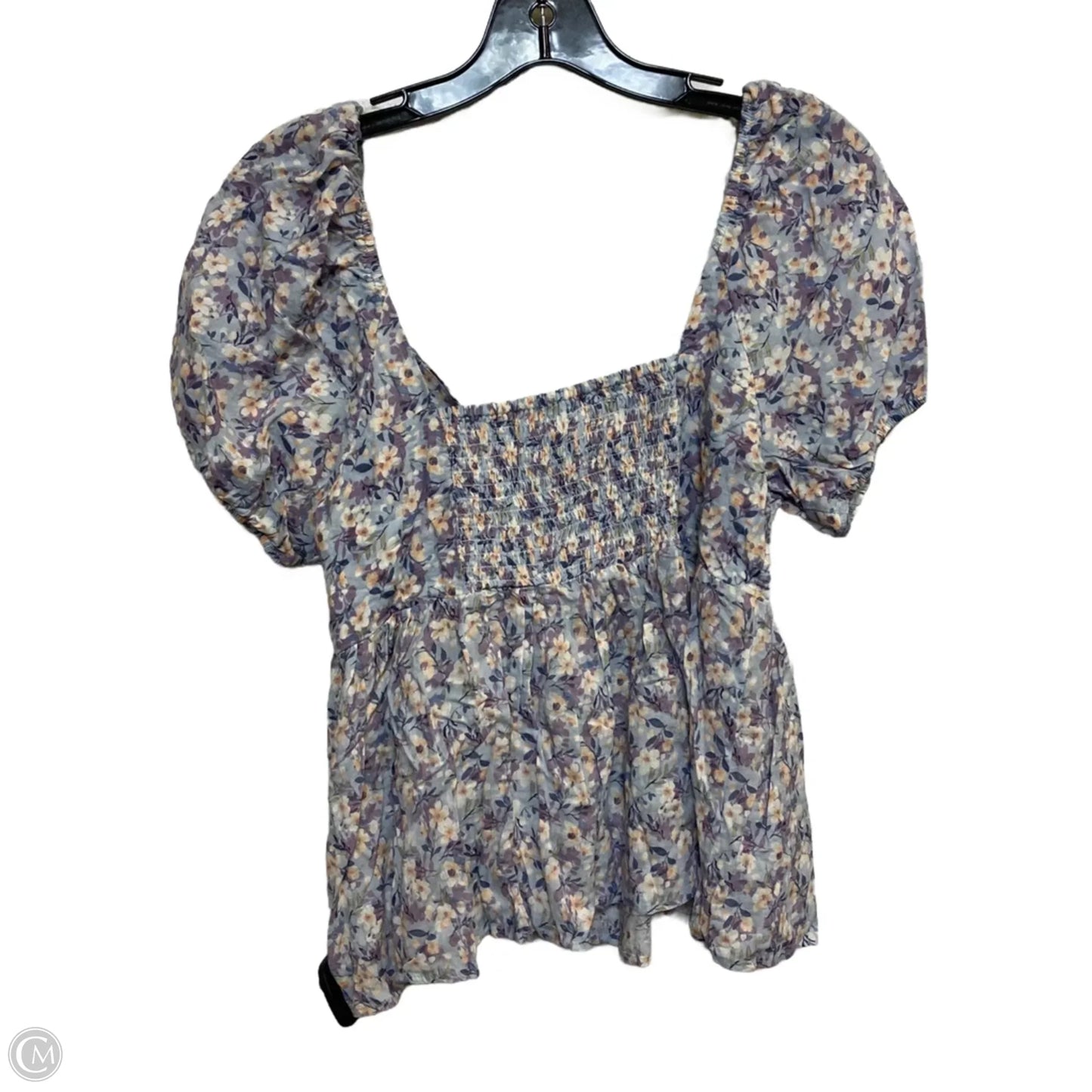 Top Short Sleeve By Be Cool In Blue, Size: M