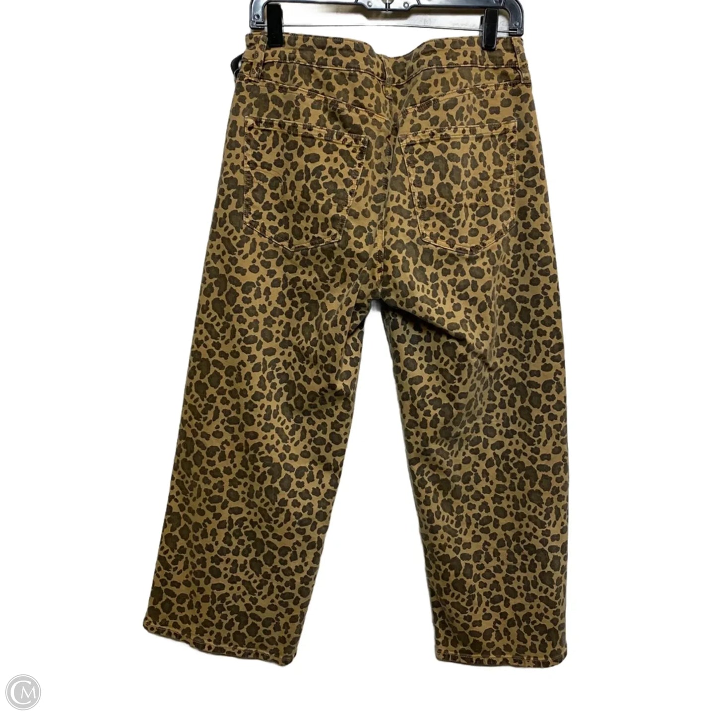 Jeans Cropped By American Eagle In Animal Print, Size: 8