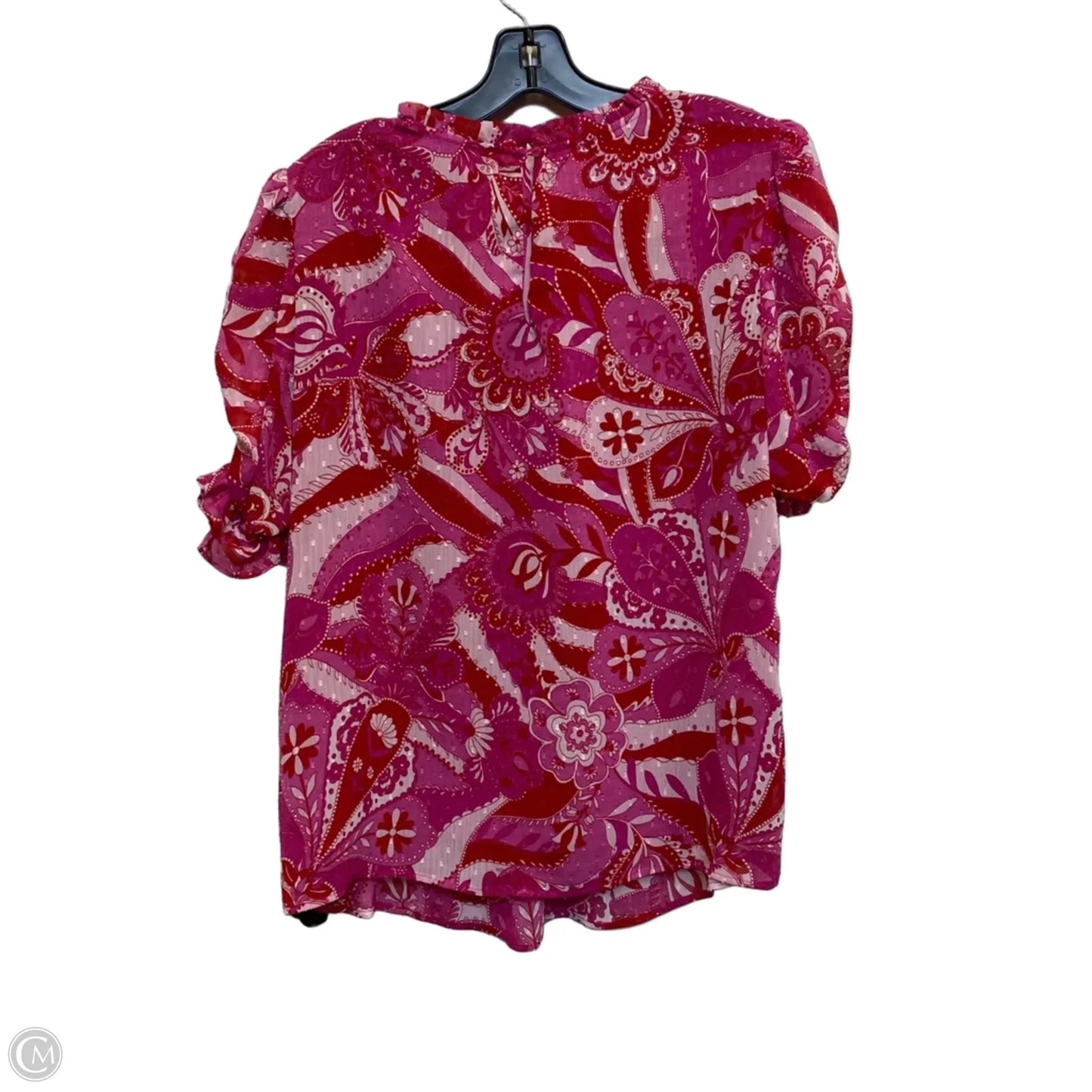 Top Short Sleeve By Rachel Zoe In Pink, Size: L
