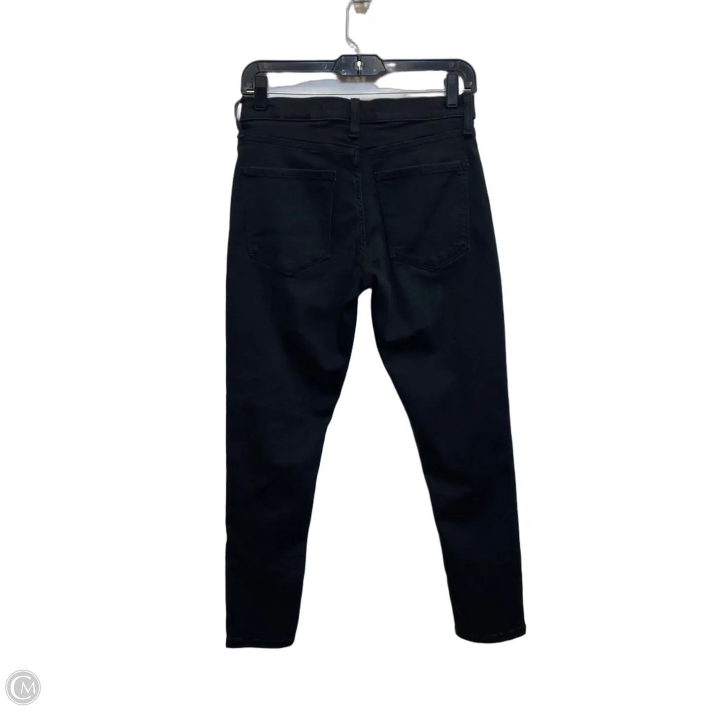 Jeans Skinny By Banana Republic In Black Denim, Size: 4p