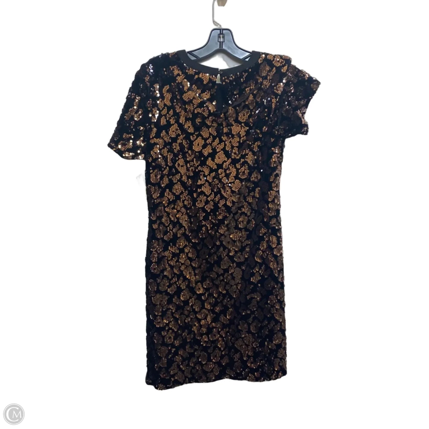Dress Party Short By Ro & De In Black & Gold, Size: S
