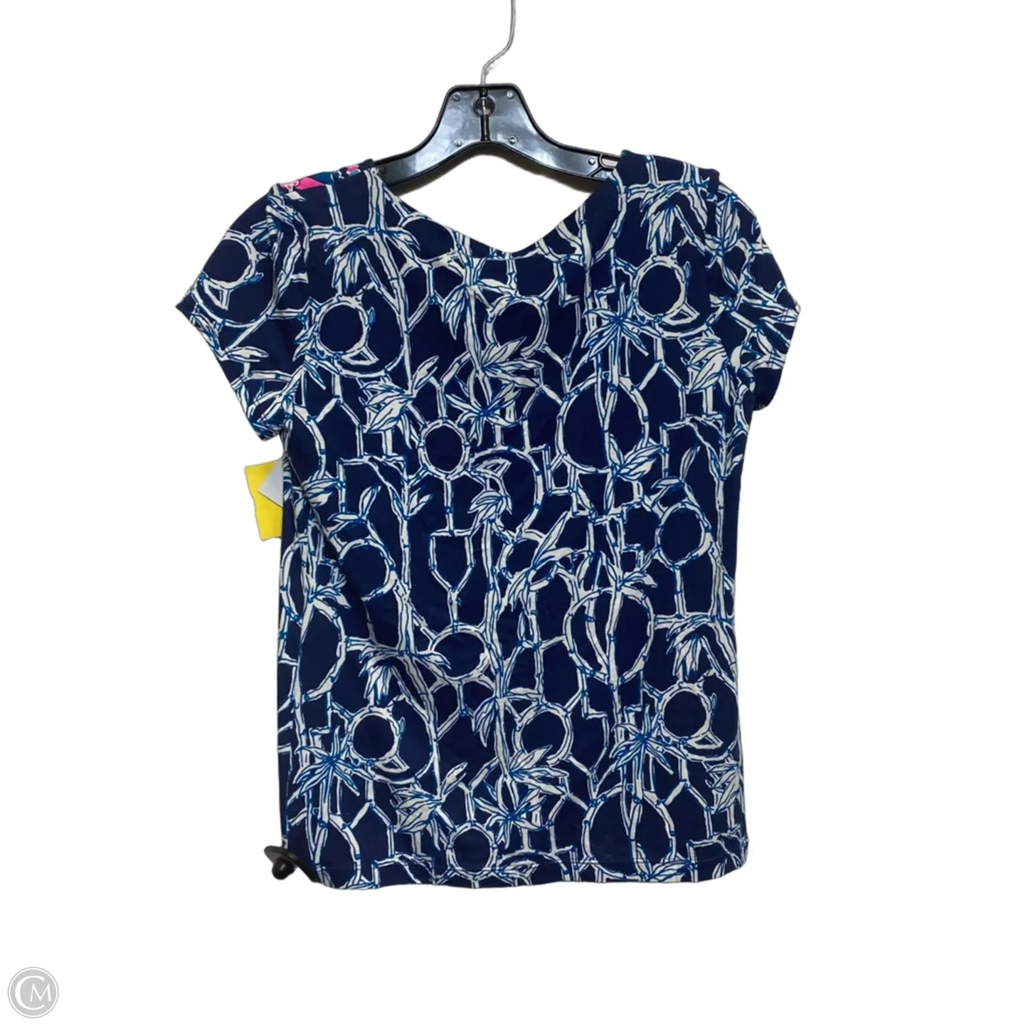 Top Short Sleeve Designer By Lilly Pulitzer In Blue, Size: Xs