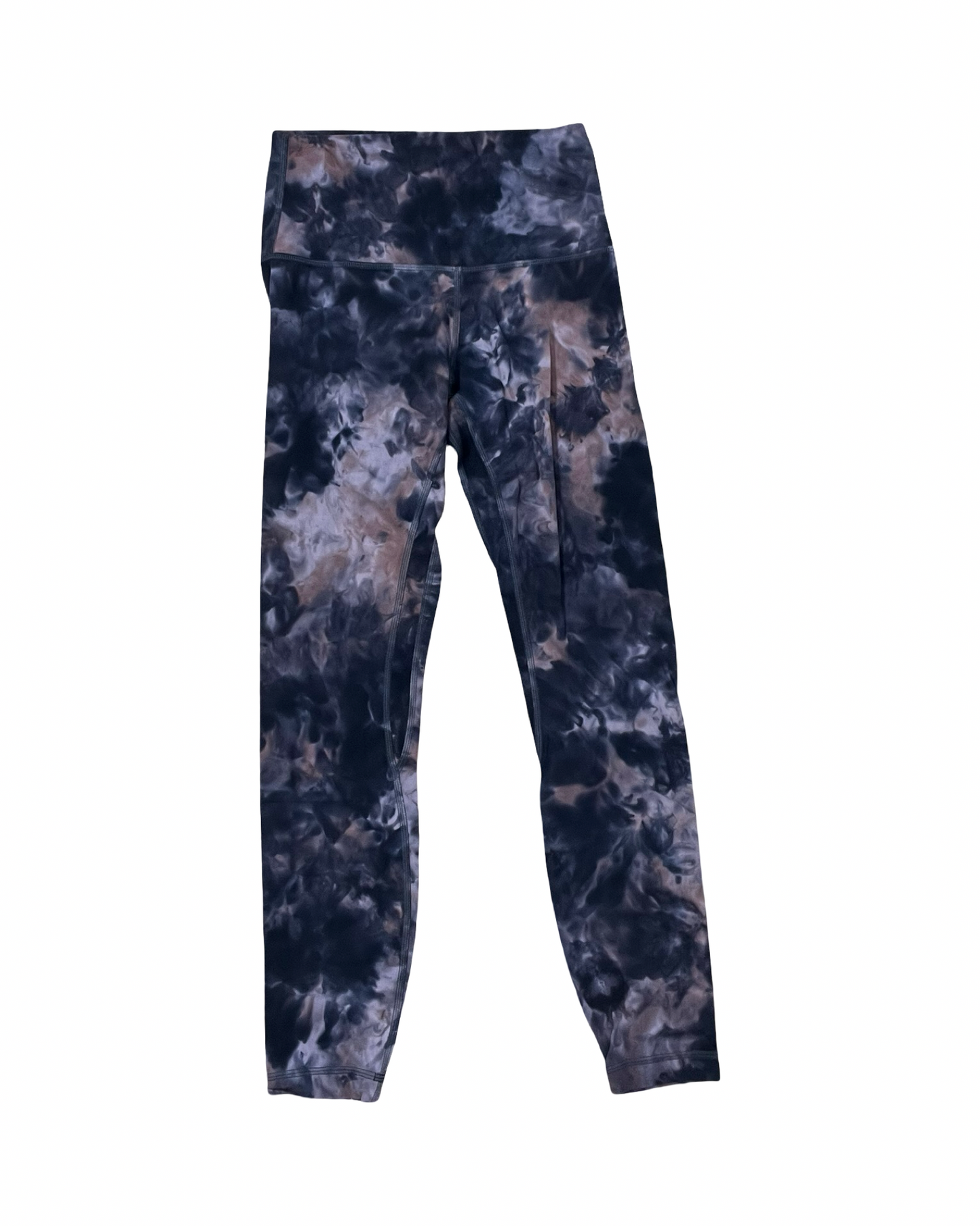 Athletic Leggings By Lululemon In Black & Brown, Size:S