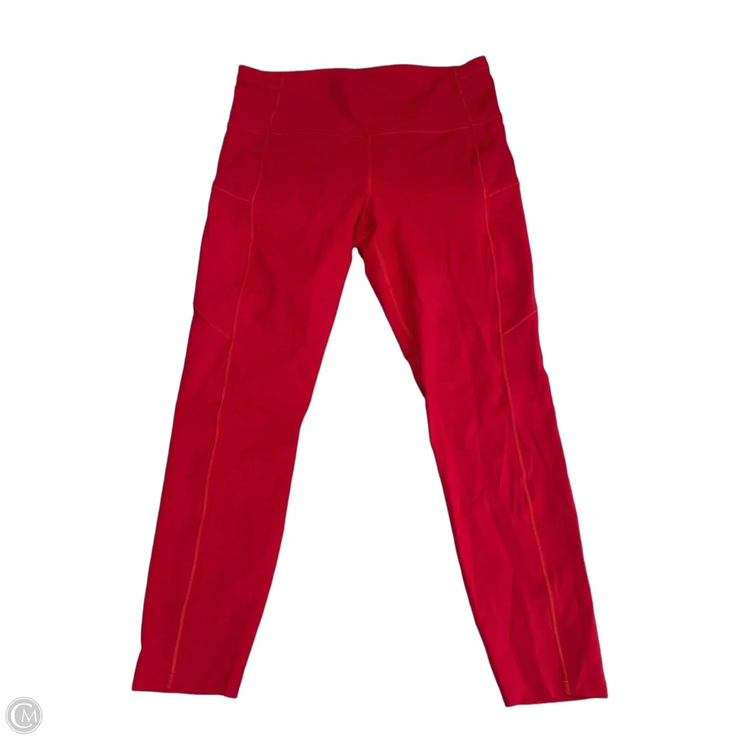 Athletic Leggings By Lululemon In Red, Size: 12