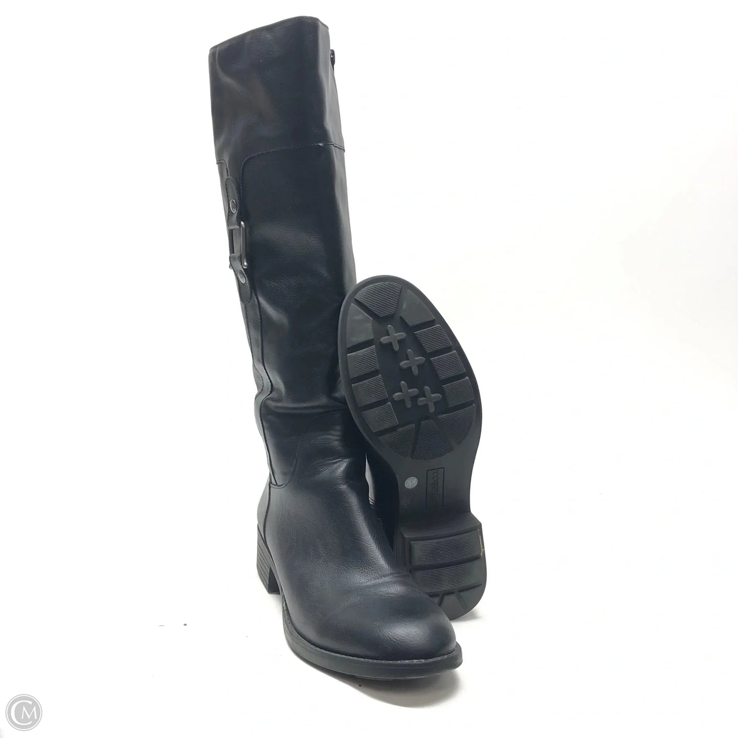 Boots Knee Heels By Style And Co Collection Women In Black, Size: 7.5