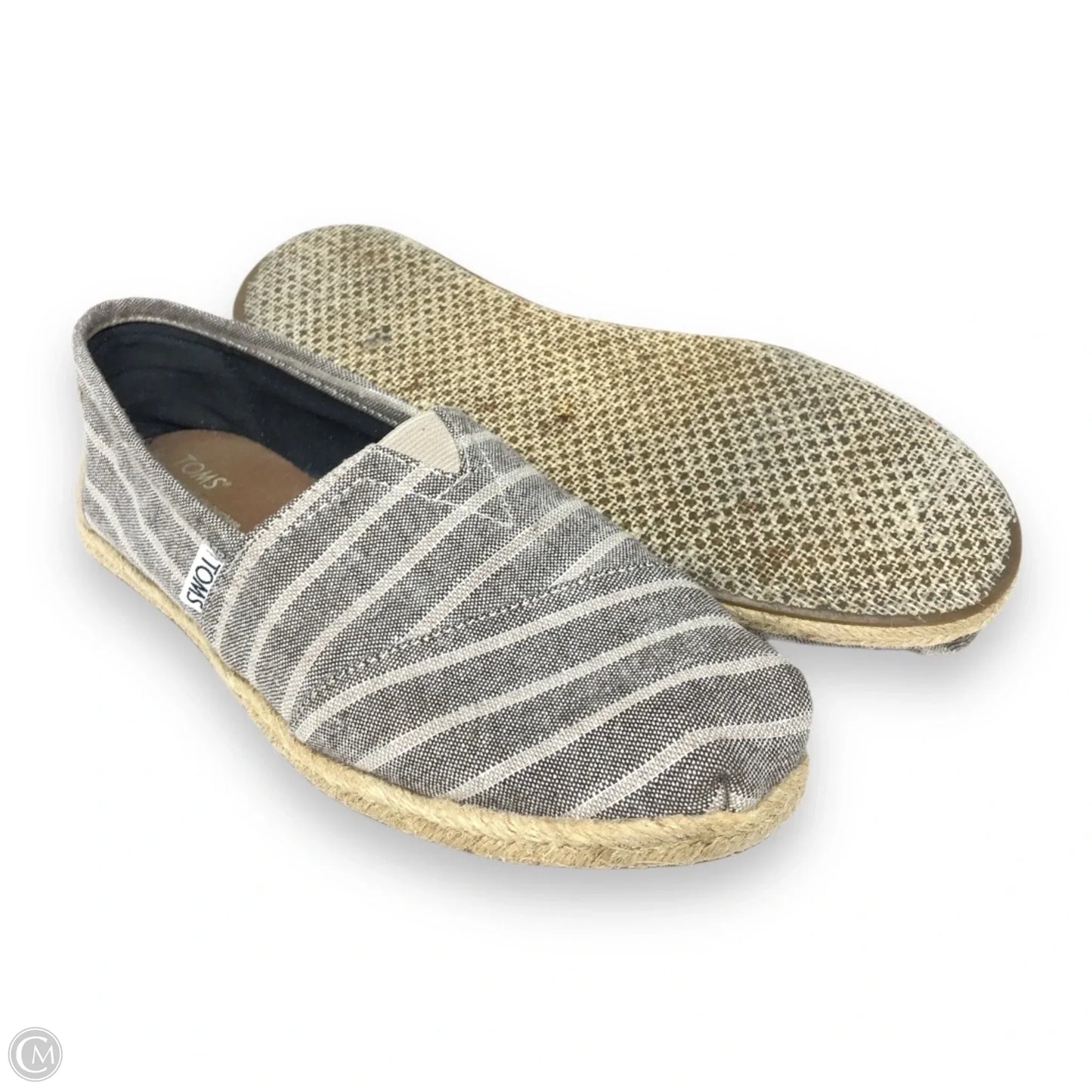 Shoes Flats By Toms In Grey, Size: 8