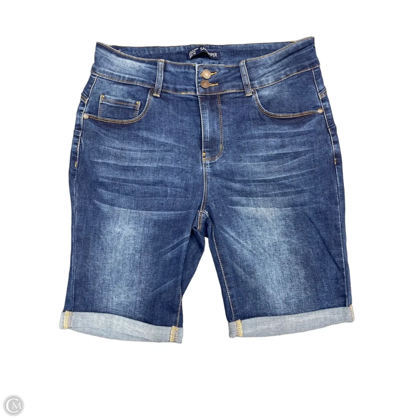Shorts By Clothes Mentor In Blue Denim, Size: 14