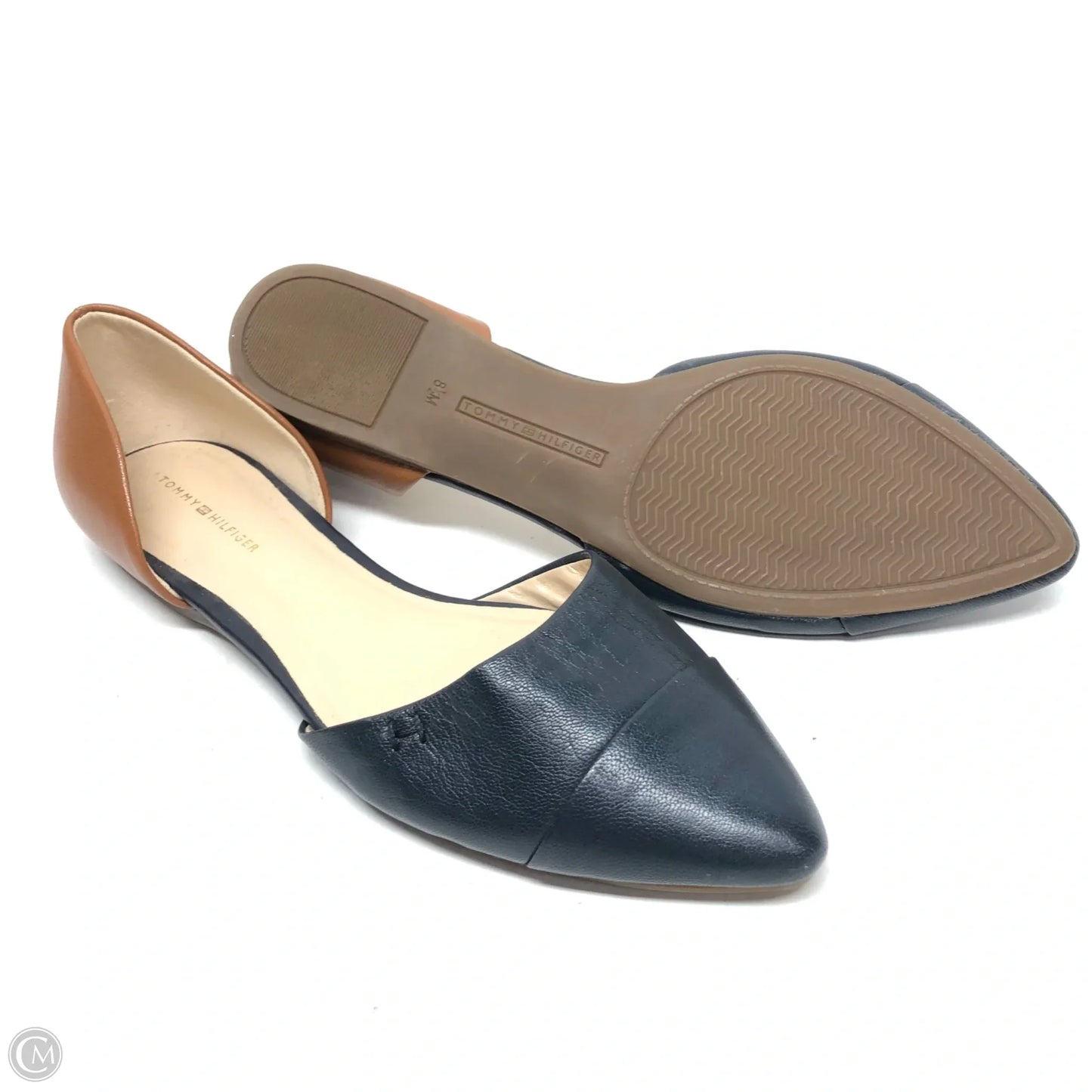 Shoes Flats By Tommy Hilfiger In Blue & Tan, Size: 8.5