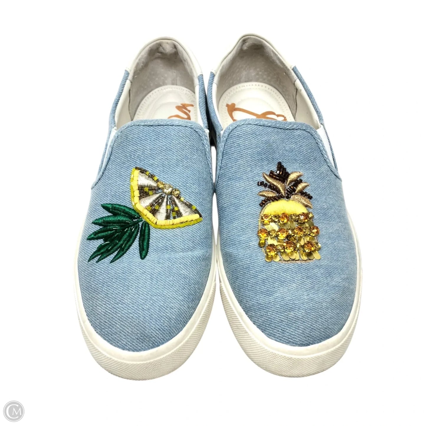 Shoes Flats By Sam Edelman In Blue Denim, Size: 5.5