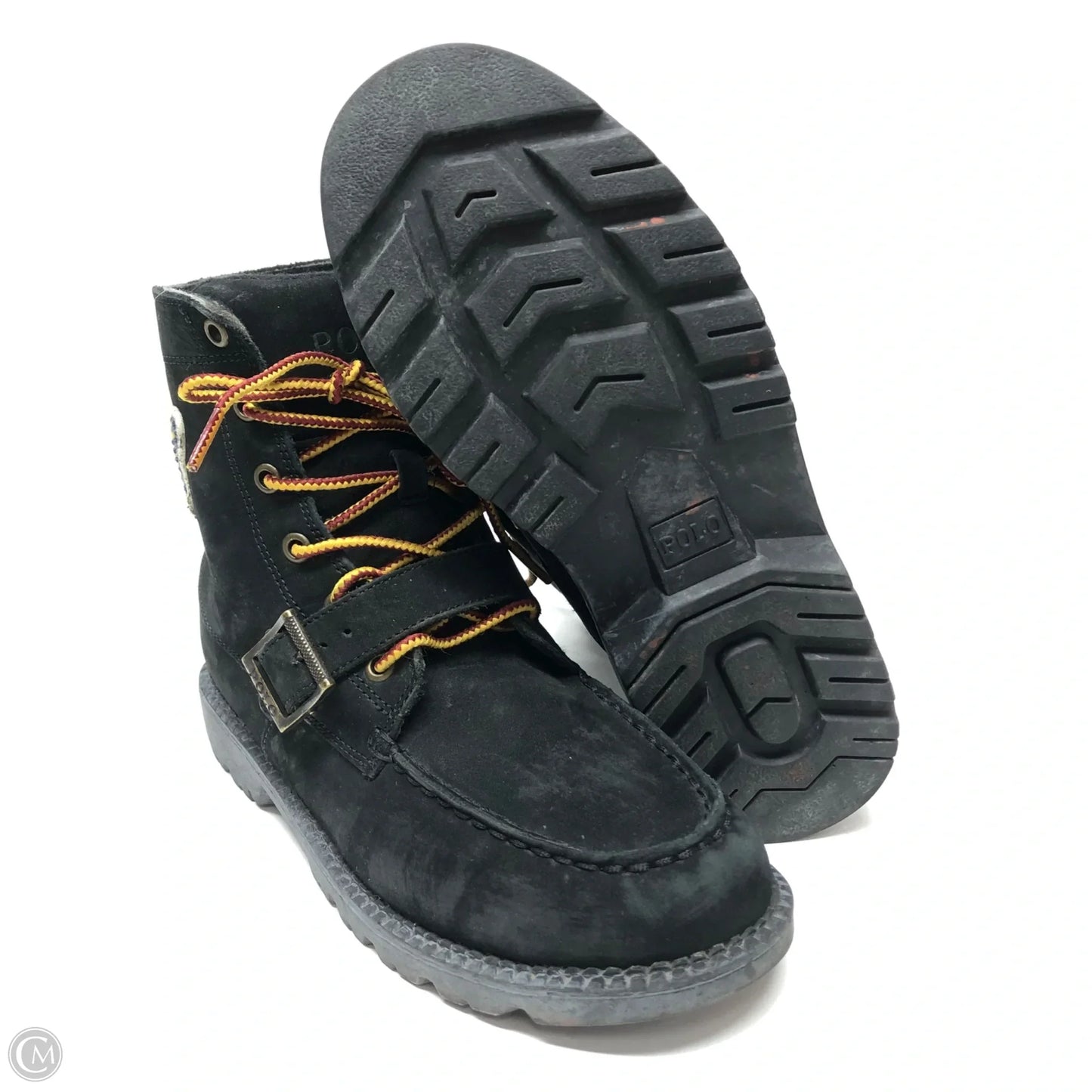 Boots Ankle Flats By Polo Ralph Lauren In Black, Size: 5.5