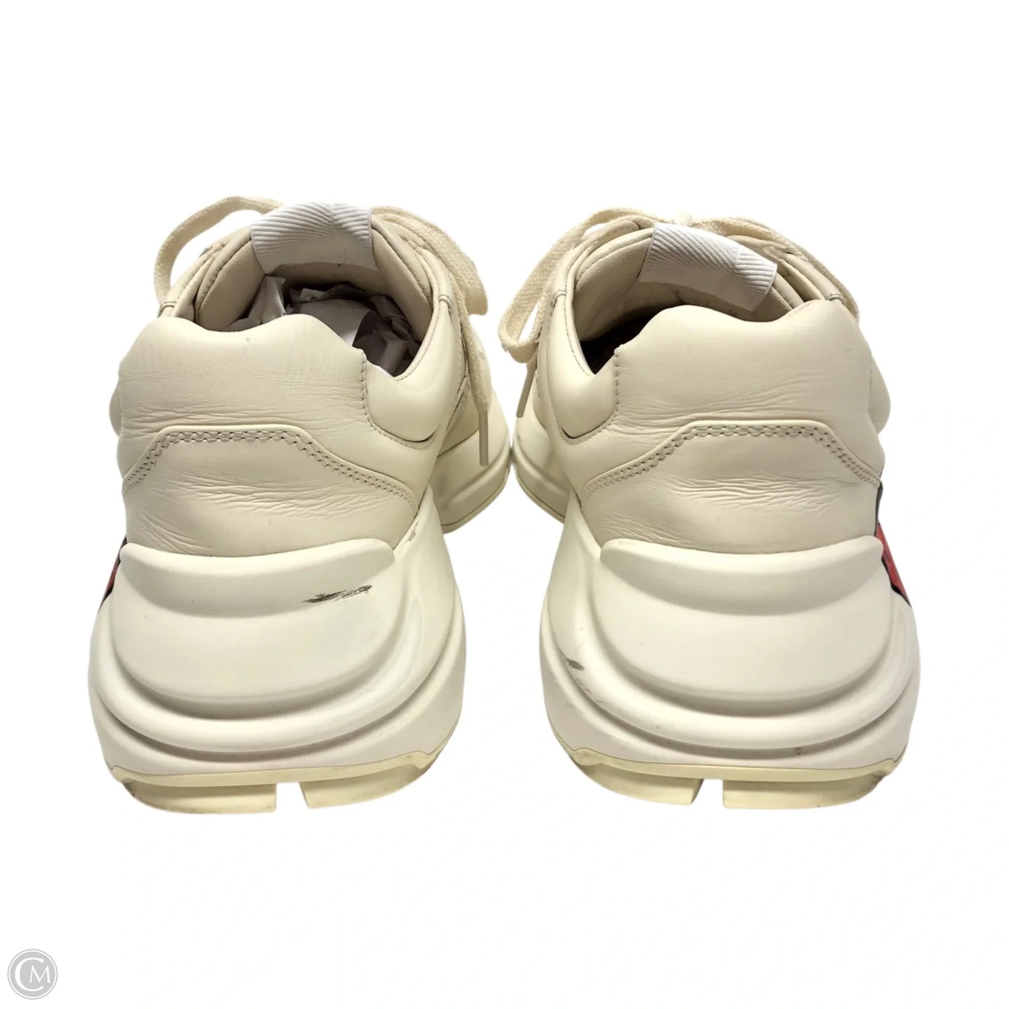 Shoes Luxury Designer By Gucci In Beige, Size: 8.5