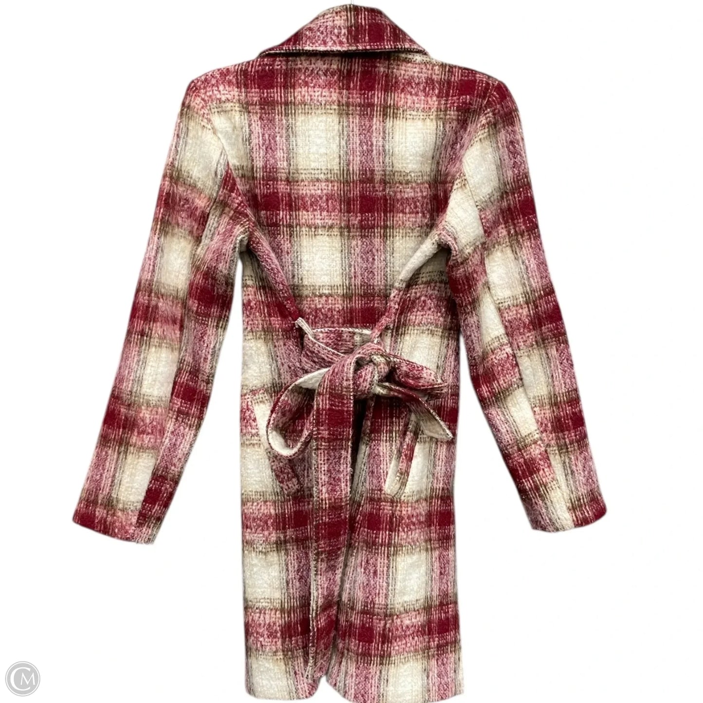 Coat Other By Potters Pot In Red & Tan, Size: M