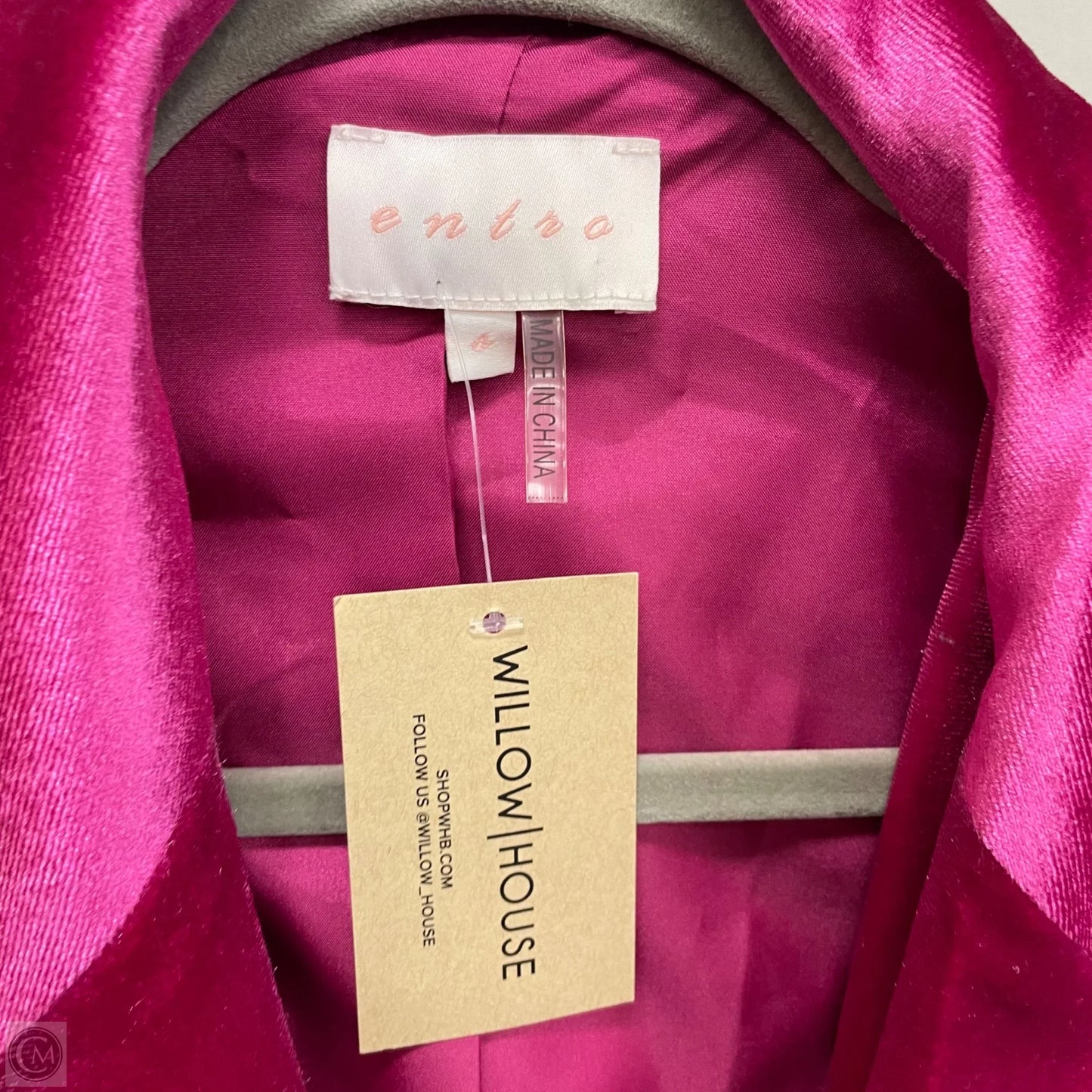 Blazer By Entro In Pink, Size: S