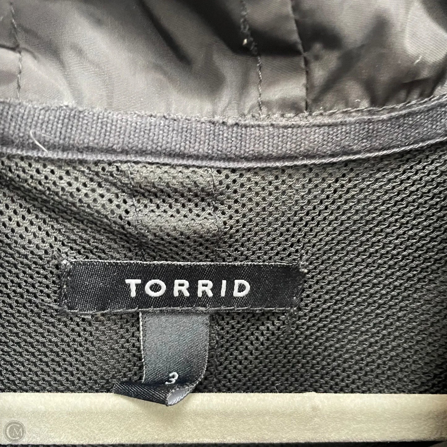 Coat Raincoat By Torrid In Black, Size: 3x